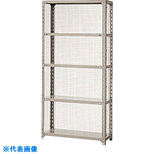 ■NAIKI G型金網付棚 W1815×D465×H2400 RLG8655(1766981)[送料別途お見積り][法人限...