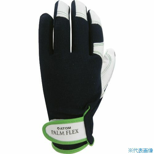オレンジブック トラスコ中山　TRUSCOアトム パームフレックス ネイビー L 〔品番:2057NBL〕[ 注番:1773726]特長●シープスキンでやわらかいです。●背抜き加工で快適通気です。●手首マジックでフィット感を調節用途●建築・土木作業、自動車・機械整備、農業・収穫作業、アウトドア・レジャー等仕様●色：ネイビー／ホワイト●サイズ：L●全長(cm)：23.3●手のひら周り(cm)：19.0●中指長さ(cm)：8.0仕様2●手首マジック付き、背抜き加工●厚さ：0.8mm材質/仕上●羊革、ポリエステルセット内容/付属品注意●炎・火花・高温の蒸気等、熱いものに直接触れないでください。●やけどの恐れがあります。●電気作業には使用しないでください。●感電の恐れがあります。●鋭利な刃物、ガラスや金属等のバリを強く握らないでください。原産国（名称）中国JANコード4970181206422本体質量55gオレンジブック トラスコ中山　TRUSCOアトム パームフレックス ネイビー L 〔品番:2057NBL〕[注番:1773726][本体質量：55g]《包装時基本サイズ：293×100×10》〔包装時質量：60g〕分類》保護具》作業手袋》革手袋☆納期情報：仕入れ先通常在庫品 (欠品の場合有り)