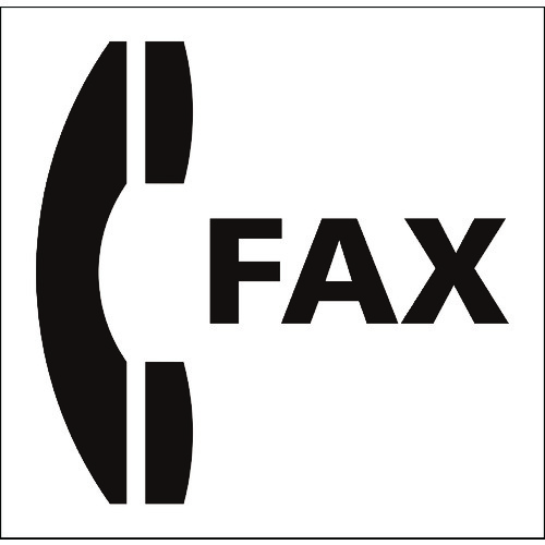 ■グリーンクロス JISピクトサイン ファックス 150角 6300001223(1774546)[送料別途お見積り][法人限定]..