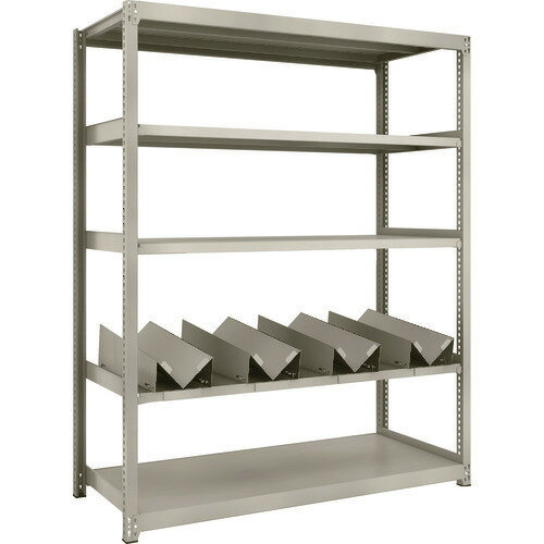 ■TRUSCO スチールラック M2型軽中量棚 1460X600XH1800 缶受X4付 M26565KU4(1833772)