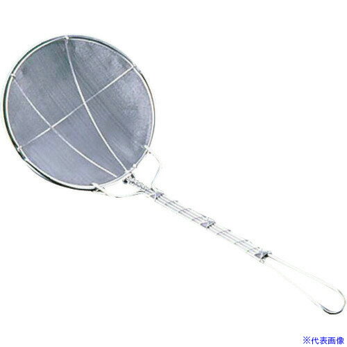 ■TKG シンドー 18-8強力プレス 丸カス揚げ 細目(40メッシュ)18cm AKS3305(1870332)[送料別途見積り][法..