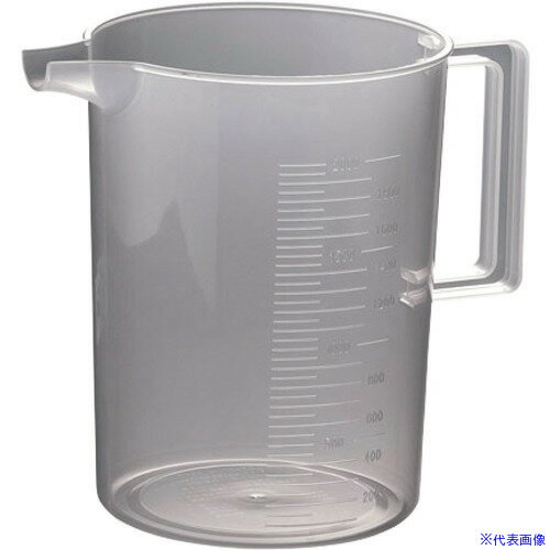 ■TKG エンテック ポリプロ計量カップ 2000cc BMZ5004(1888405)[送料別途見積り][法人・事業所限定][掲外取寄]