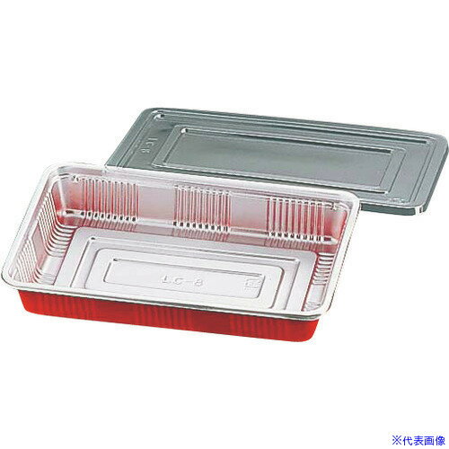 ■TKG 福助工業 弁当容器 透明蓋付(100セット入) LC-9 GBV1804(1889002)[送料別途見積り][法人・事業所..