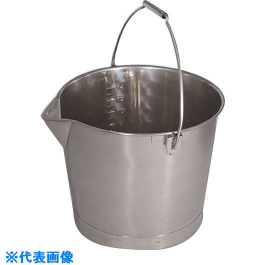 オレンジブック トラスコ中山　TRUSCOSUGICO 18−8口付目盛付バケツ本体(ベース付) 〔品番:KOB15LM〕[ 注番:1898450]特長●本体と一体成型の大きな口付きで、ハンドル部もバネ取っ手を廃止しパイプハンドルに変えてあります。用途●液体物の搬送と保管に。仕様●容量(L)：15●内径(mm)：315仕様2●内寸高さ：260mm材質/仕上●SUS304セット内容/付属品注意原産国（名称）日本JANコード本体質量1.7kgオレンジブック トラスコ中山　TRUSCOSUGICO 18−8口付目盛付バケツ本体(ベース付) 〔品番:KOB15LM〕[注番:1898450][本体質量：1.7kg]分類》研究用品》ボトル・容器》ステンレスタンク☆納期情報：オレンジブック掲載以外でメーカー直送品【法人限定＝会社名ご記入お願い致します。】
