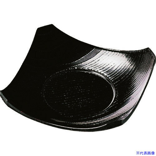 ■TKG 福井クラフト ABS 隅切 茶碗蒸皿 黒 82158299 PTY5001(1925277)[送料別途見積り][法人・事業所限..