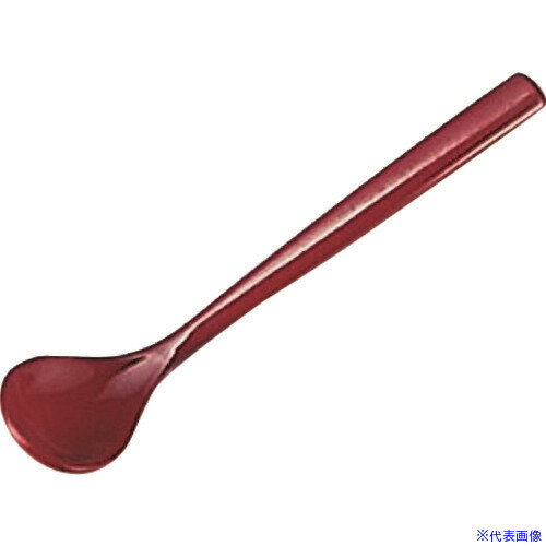 ■TKG 福井クラフト 鶴首スプーン 朱 48130310 OTL21(1928335)[送料別途見積り][法人・事業所限定][掲外..