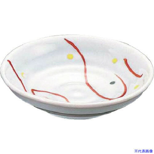 ■TKG エムズジャパン 赤絵流水3.3深皿 T02-15 RTLI301(1928563)[送料別途見積り][法人・事業所限定][掲外取寄]