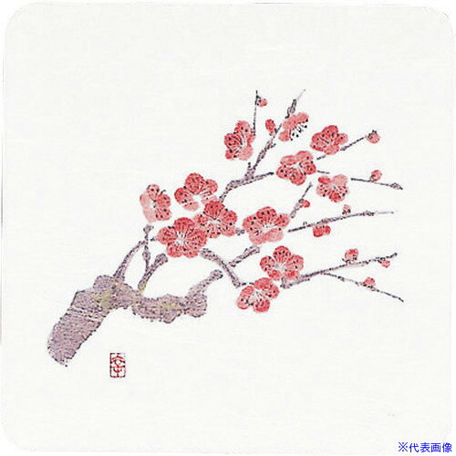 ■TKG アーテック 和風コースター四季角(50枚入) WCO-K2 梅 PKCJ6(1928782)[送料別途見積り][法人・事業..
