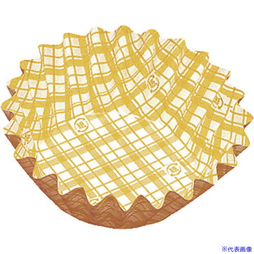 ■TKG アヅミ産業 紙カップ ココケース 丸型(500枚入) 9号深 黄 XAZ3715(1931775)[送料別途見積り][法人..