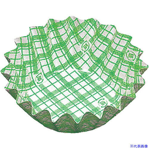 ■TKG アヅミ産業 紙カップ ココケース 丸型(500枚入) 9号深 緑 XAZ3713(1933394)[送料別途見積り][法人..