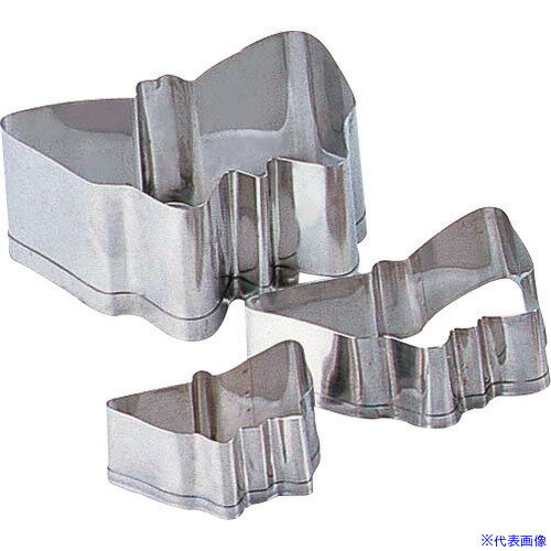 ■TKG 田中糧機 18-8 クッキー抜型 蝶々 大 WKTS801(1936384)[送料別途見積り][法人・事業所限定][掲外取寄]