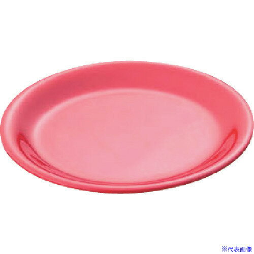 ■TKG カーライル シーラス サラダプレート 33006 レッド NSR0201(1939349)[送料別途見積り][法人・事業..