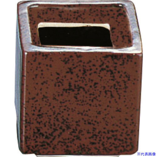 ■TKG エムズジャパン 柿釉 スタック楊枝入 T03-06 RKS5501(1945369)[送料別途見積り][法人・事業所限定..