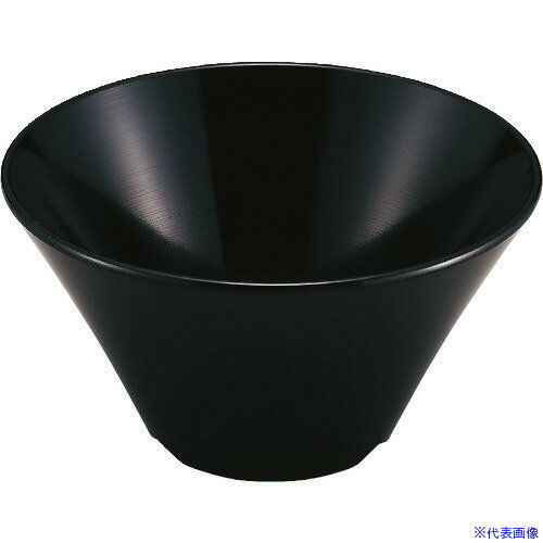 ■TKG エンテック メラミン シンプル食器 めん鉢15 SP-87B 黒 RMV4603(1945833)[送料別途見積り][法人・..