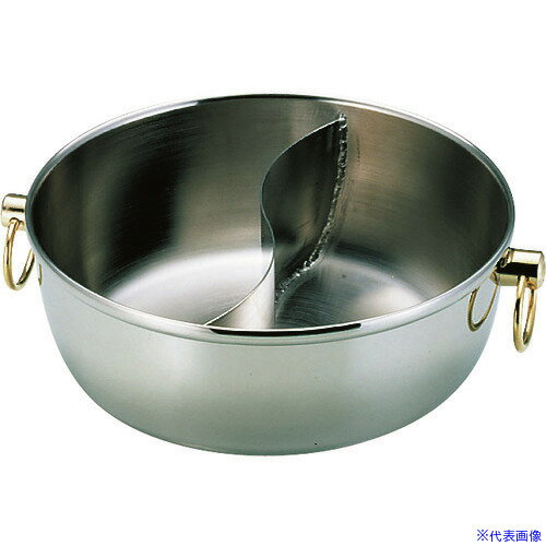 ■TKG フジノス ロイヤル クラデックス しゃぶしゃぶ鍋 CQCW-240S(中仕切付) QSY31240(1946189)[送料別..