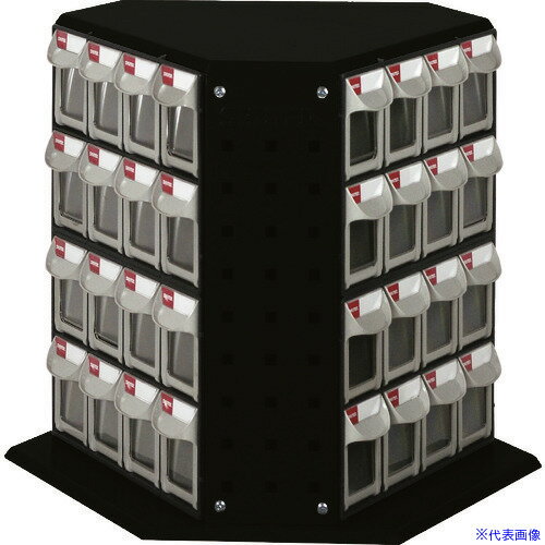 ■SHUTER 回転パーツスタンド 430mm 48引出し 黒色 RFO848BK(1948052)