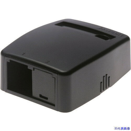 ■PANDUIT ローゼットボックス シャッターなし 2個口(1ローゼット+1ブランク) 黒 JOQ1B0000BL JOQ1B0000BL(1949883)