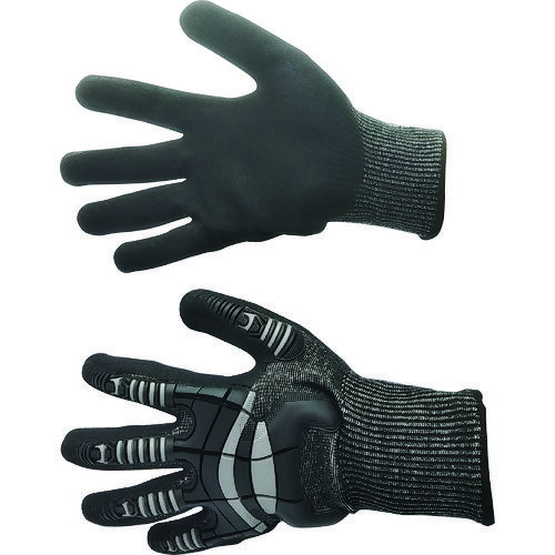 ■富士手袋 ナックルアーマーC4 黒 L 9900BKL(1949984)