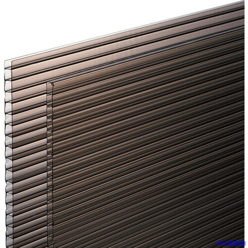■光　ポリカ中空ボード910×2100×4mmブラウンスモーク　2枚入[品番：KTP2194W2][TR-1950050][送料別途見積り][法人・事業所限定][メーカー取寄]