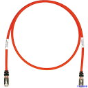 ■PANDUIT CAT6A/CAT6 シールドパッチコード 6m 赤 STP6X6MRD STP6X6MRD(1950389)