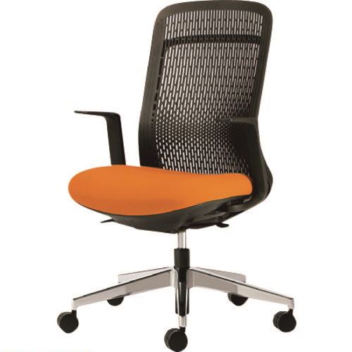 ■プラス 41589)事務イス Try KB-TR63SEL OR KBTR63SELOR(1961720)[送料別途見積り][法人・事業所限定][..