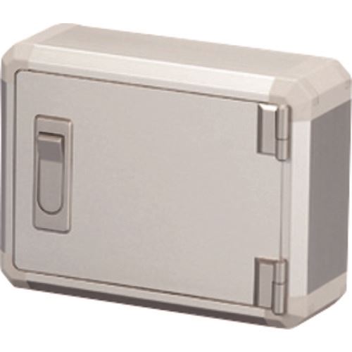 ■タカチ 開閉式コントロールボックス 鍵なしタイプ シルバー/グレー FCW83525NGS(1962308)[法人限定][外直送元]