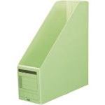 ■PLUS 78076)ボックスファイル FL−052BF A4S 緑 FL052BFGR(1962852)[送料別途お見積り][法人限定][掲外..
