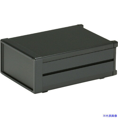 ■タカチ オールアルミシステムケース ブラック MO882116B(1976541)[法人限定][外直送元]