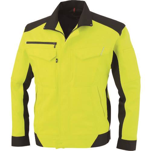 ■コーコス 長袖ブルゾン フラッシュイエロー 5Lサイズ A8081215L(1978447)[送料別途お見積り][法人限定..