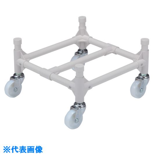 ■サンコー サンコータル台車 903048 75L(100φキャスター)白 SK903048WH(2000051)[送料別途お見積り][法..