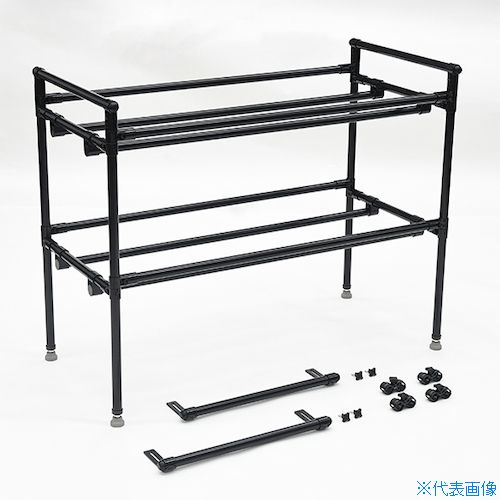 オレンジブック トラスコ中山　TRUSCOyazaki イレクター 軽商用車用車載ラック ワーカーゴー本体 エブリイ用 WCG−E D2 〔品番:WCGED2〕[ 注番:2001490]特長●荷室いっぱいの広々間口で、下段の棚の高さは好みの高さに設定できます。●車輛標準装備の取付孔に付属の固定金具部品を使用して、簡単に取付固定できます。●働く人の道具をすっきりきれいに格納する車載ラックです。用途●スズキ（エブリイ：2015年2月〜）用。●三菱（ミニキャブバン：2015年3月〜）用。●日産（NV100クリッパー：2015年3月〜）用。●マツダ（スクラムバン：2015年3月〜）用。※ハイルーフ、ユーティリティーナット搭載車両に適合　※標準ルーフ車には取付不可仕様●色：ブラック●外形寸法(mm)間口：1176●外形寸法(mm)奥行：557●外形寸法(mm)高さ：939●均等荷重(kg/段)：20●適合車種：スズキ(エブリイ：2015年2月〜)、三菱(ミニキャブバン：2015年3月〜)、日産(NV100クリッパー：2015年3月〜)、マツダ(スクラムバン：2015年3月〜)仕様2●イレクター組立品●棚板：WCG-ET(別売)材質/仕上●フレーム：イレクター（プラスチック被覆スチールパイプ・プラスチックジョイント・メタルジョイント（鉄））●固定金具：鉄●ノブボルト：ナイロン＋鉄セット内容/付属品注意●専用棚板はオプション品です。原産国（名称）日本JANコード4979652600677本体質量15.4kgオレンジブック トラスコ中山　TRUSCOyazaki イレクター 軽商用車用車載ラック ワーカーゴー本体 エブリイ用 WCG−E D2 〔品番:WCGED2〕[注番:2001490][本体質量：15.4kg]《包装時基本サイズ：248×1183×125》〔包装時質量：15400g〕分類》手作業工具》工具箱》車載用収納箱☆納期情報：メーカー直送品【法人限定＝会社名ご記入お願い致します。】