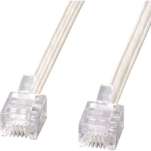 オレンジブック トラスコ中山　TRUSCOSANWA エコロジー電話ケーブル 〔品番:TELE41N2〕[ 注番:2007001]特長●焼却時に有害なダイオキシンを発生しないスリム電話ケーブルです。●環境対策燃やしても有害なダイオキシンを発生しないポリオレフィン素材です。●配線カンタン、厚さ約1mm(1.1mm)なのでカーペットの下やドアにすきまにもスッキリ配線できます。●パソコン通信・モバイルに最適電話回線とモデム内蔵パソコン、モデム、FAX、電話機などを接続するケーブルで、軽くてかさばらないので携帯にも便利です。●ISDN回線とDSUまたはDSU内蔵TAを接続する際にもご使用いただけます。仕様●長さ(m)：約1●厚み(mm)：約1.1●色：白仕様2●6極4芯仕様。ホームテレホンやビジネスホンに対応。また、6極2芯タイプの機器にも使用出来ます。●NTT端子結線準拠。（両端のプラグは、一方が逆さまに取り付けられています。）※但し、NTT端子結線準拠でない6極4芯の機器にはご使用になれません。材質/仕上セット内容/付属品注意●コネクタ/RJ11モジュラープラグ-RJ11モジュラープラグ注意・ケーブルの抜き差しの際にはプラグのツメを押した状態で行ってください。●ケーブルを強く引っ張ると断線の原因になります。●ケーブルをステイプルや釘などで固定しないでください。●ケーブルを動かした際にノイズが入ったり音声がとぎれたりする場合には断線の可能性があります。●ご使用を中止し、新しいものと交換してください。原産国（名称）中国JANコード4969887849873本体質量0gオレンジブック トラスコ中山　TRUSCOSANWA エコロジー電話ケーブル 〔品番:TELE41N2〕[注番:2007001]分類》電子機器》電気・電子部品》通信機器☆納期情報：メーカー取り寄品（弊社より発送）