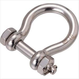 ■水本 ステンレス オタフクボルト止めシャックル 呼び8mm (1個入) B2355(2010483)[送料別途お見積り][..