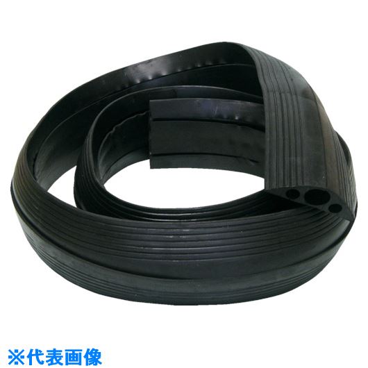 ■サンコー コードプロテクターφ40(ゴム製、4M) 8Y3023 8Y3023(2012842)[送料別途お見積り][法人限定][外直送](4.0)