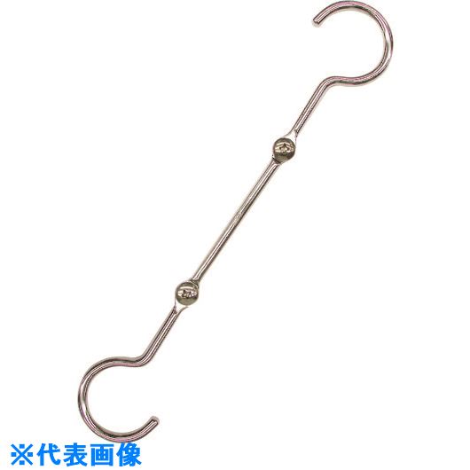 オレンジブック トラスコ中山　TRUSCO水本 ステンレス 連結Sカン(Q＆Q) 線径6mm長さ450mm 〔品番:SAW6450QQ〕[ 注番:2013465]特長●Sフック（SAQ、SAI）を利用した組立式のSカンです。●梱包形態を小さくでき、収納もコンパクトになります。用途●ネットを下げたり、物を引っ掛けるのに使用。仕様●使用荷重(kN)：0.20●D(mm)：6●L1(mm)：450●L2(mm)：250●S(mm)：30●W(mm)：40●捻径(mm)：M-6仕様2材質/仕上●ステンレス(SUS304)セット内容/付属品●SAQ-6(2本)、SAI-6-250(1本)●ステンレス　トラス小ネジ　M6×8　2本付注意●組立時付属の小ねじを最後までしっかりと締めて下さい。●ネジが緩む場合があります。●緩んだ場合は再度締め込みご使用下さい。原産国（名称）中国JANコード4982970009343本体質量138gオレンジブック トラスコ中山　TRUSCO水本 ステンレス 連結Sカン(Q＆Q) 線径6mm長さ450mm 〔品番:SAW6450QQ〕[注番:2013465][本体質量：138g]《包装時基本サイズ：264×56×18》〔包装時質量：138g〕分類》金物・建築資材》建築金物》荷役金具☆納期情報：メーカー取り寄品（弊社より発送）