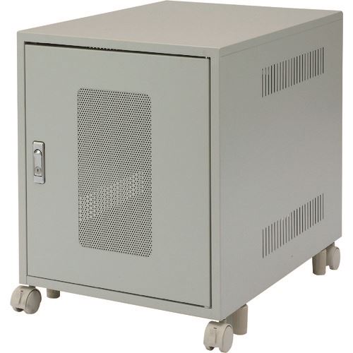 ■SANWA 省スペース19インチボックス(6U) CP027K(2014849)[送料別途見積り][法人・事業所限定][外直送]