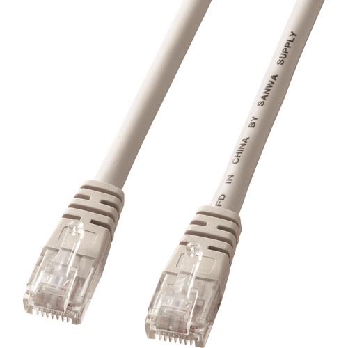 ■SANWA エンハンスドカテゴリ5より線クロスLANケーブル ライトグレー 3m KBT5Y03CN(2014962)[送料別途お見積り][法人限定][掲外取寄]