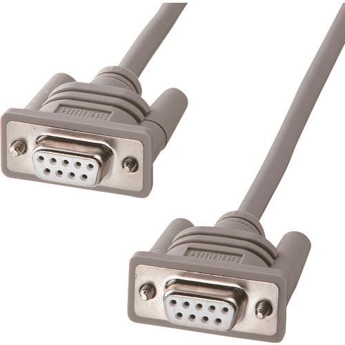 ■SANWA RS−232Cケーブル(インタリンク・クロス・2m) KRSL092K(2018163)[送料別途お見積り][法人限定][..