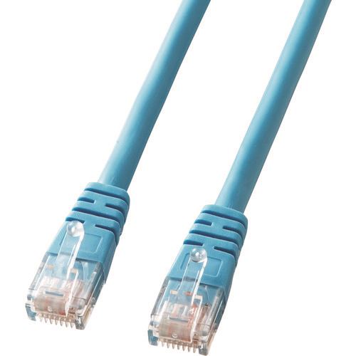 ■SANWA エンハンスドカテゴリ5より線クロスLANケーブル ライトブルー 5m KBT5Y05LBCN(2018172)[送料別..