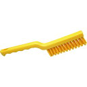 ■BURRTEC バーキュートプラス メンテナンスブラシ 黄 BCP-MBY HACCAP対応 275×20×厚さ30mm 69501534(2018412)