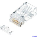■SANWA カテゴリ6A RJ−45コネクタ(単線用) ADT6ARJ10(2019614)(4)