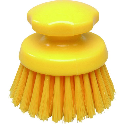 ■BURRTEC バーキュートプラス ハンドブラシ丸型 ソフト黄 BCP-RHSB3Y 69541344(2021585)