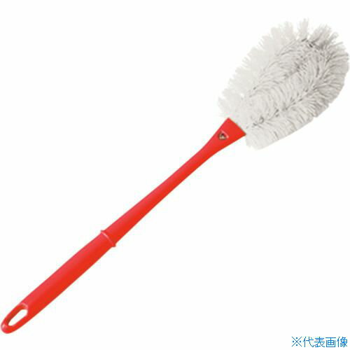 ■BURRTEC バーキュート柄付たわしMサイズソフト白 柄(赤)BCTARH-MSW 63207001(2021609)