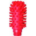 ■BURRTEC バーキュートプラス ボトルブラシ ヘッド 63mm 赤 BCP-B63R HACCAP対応 69471213(2021652)[送料別途お見積...