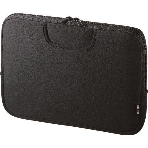 ■SANWA ポケット付きインナーケース(11.6型ワイド) INWETP11BK(2022799)[法人限定][外直送元]