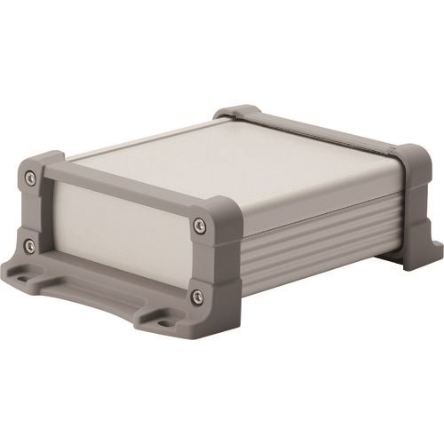 ■タカチ フランジ足付アルミケース EMCシールドタイプ シルバー/グレー EXEF9513SG(2023902)[送料別途見積り][法人・事業所限定][掲外取寄]