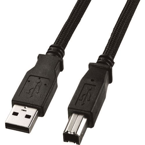 ■SANWA ナイロンメッシュUSB2.0ケーブル KU20NM15K(2024427)[送料別途お見積り][法人限定][掲外取寄]