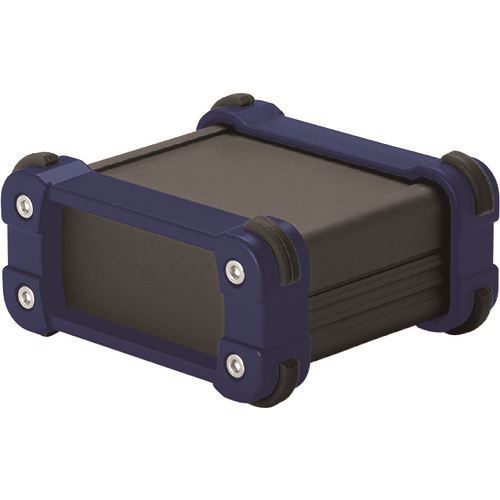 ■タカチ コーナーガード付アルミケースアルミパネルタイプ ブラック/ネイビー EXP241117BN(2028674)[法人限定][外直送元]