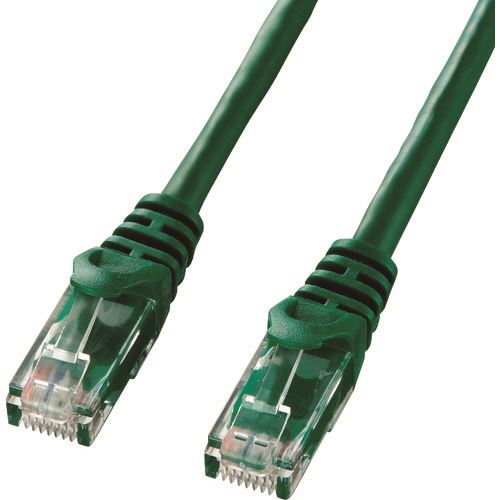 オレンジブック トラスコ中山　TRUSCOSANWA カテゴリ6UTPLANケーブル 〔品番:LAY605G〕[ 注番:2031469]特長●やわらかいより線タイプ、爪折れ防止カバー付きギガビット完全対応LANケーブルです。●伝送速度1000Mbps(1Gbps)、伝送帯域250MHzを実現した、ギガビット完全対応LANケーブルです。●単線に比べて柔らかく、取り回しが楽な「より線」仕様です。●コネクタ部の爪が折れ難いよう、ラッチカバー付きコネクタを採用しています。仕様●色：グリーン●ケーブル径(mm)：5.6●ケーブル長(m)：5仕様2●コネクタ形状：RJ-45モールディングコネクタ付(ラッチカバー付き)●ケーブル構造：AWG24より線ツイストペアケーブル、ストレート全結線●対応伝送帯域：カテゴリ6(1000BASE-TX)、エンハンスドカテゴリ5(1000BASE-T)、カテゴリ5(100BASE-TX)、カテゴリ3(10BASE-T)適合●対応環境(機器)：ADSLモデム、CATVモデム、FTTH、デジタルテレビ、ハードディスクレコーダ(RJ-45ポートを持つ機種)、INS64(30m以下)対応●対応環境：ADSL回線（フレッツADSL、YAHOOBBADSL）、光回線（Bフレッツ、フレッツ光プレミアム、eo光、YAHOOBB光）、CATV回線（J:COMZAQ）材質/仕上セット内容/付属品注意原産国（名称）中国JANコード4969887841297本体質量0gオレンジブック トラスコ中山　TRUSCOSANWA カテゴリ6UTPLANケーブル 〔品番:LAY605G〕[注番:2031469]分類》電子機器》電設配線部品》LANケーブル☆納期情報：メーカー取り寄品（弊社より発送）