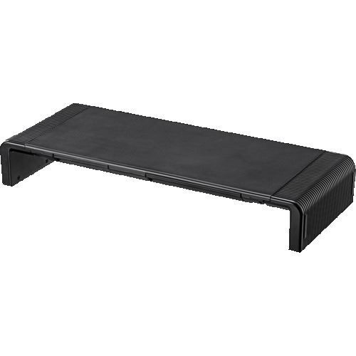 ■SANWA 3段階横幅可変タイプ机上ラック MRLC804BK(2031508)[法人限定][外直送元]